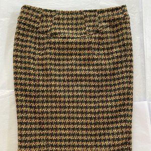 Gaetano Navarra Houndstooth Pencil Skirt Size 42